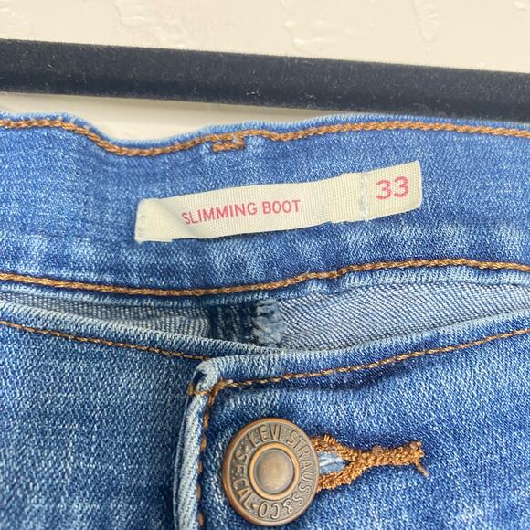 Levi's Medium Wash Slimming Boot Jeans 33 - Picture 4 of 10